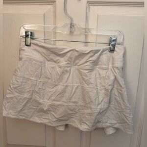 Lululemon pace rival skirt white size 6